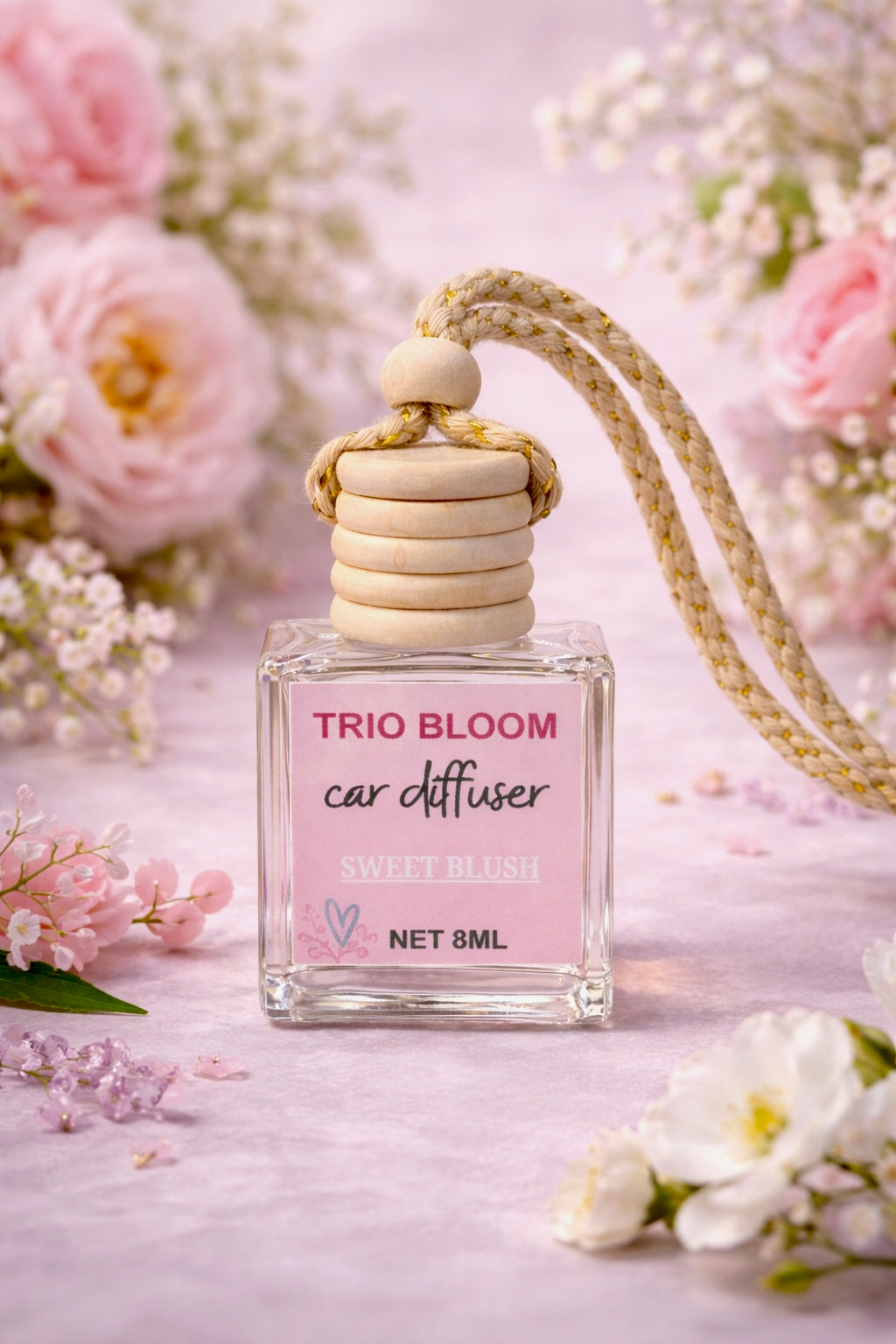 🌿 Trio Bloom Car Diffuser – Luxury Scents Collection