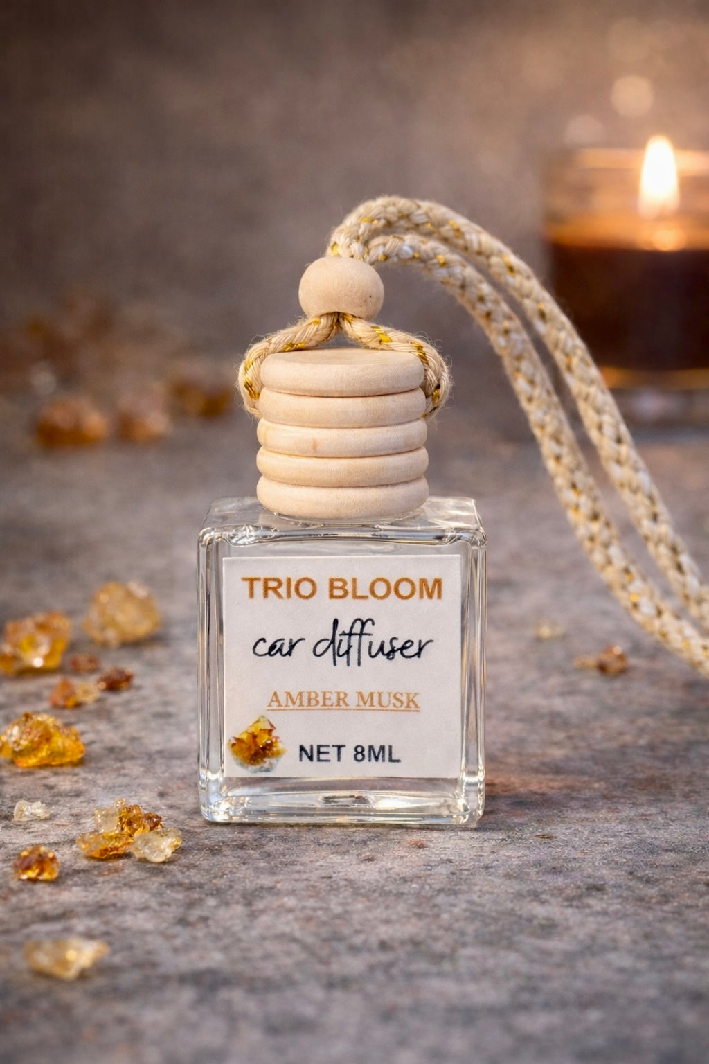 🌿 Trio Bloom Car Diffuser – Luxury Scents Collection