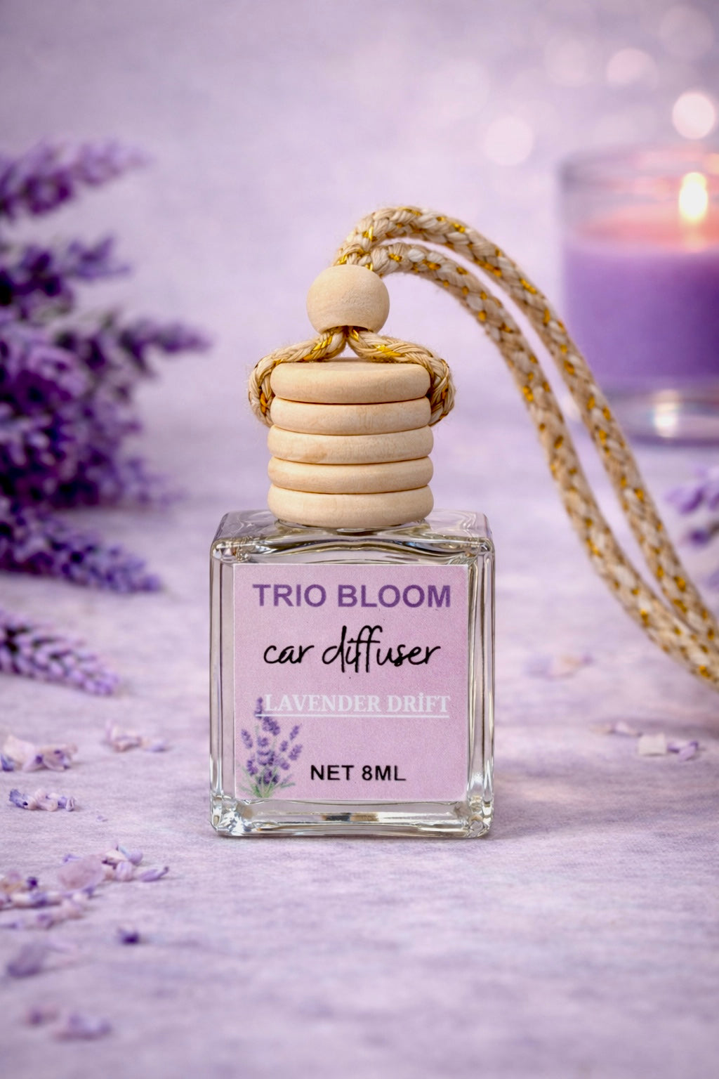 🌿 Trio Bloom Car Diffuser – Luxury Scents Collection