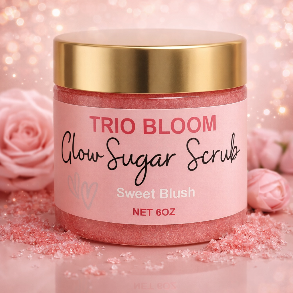 Trio Bloom Glow Sugar Scrub (6 oz)